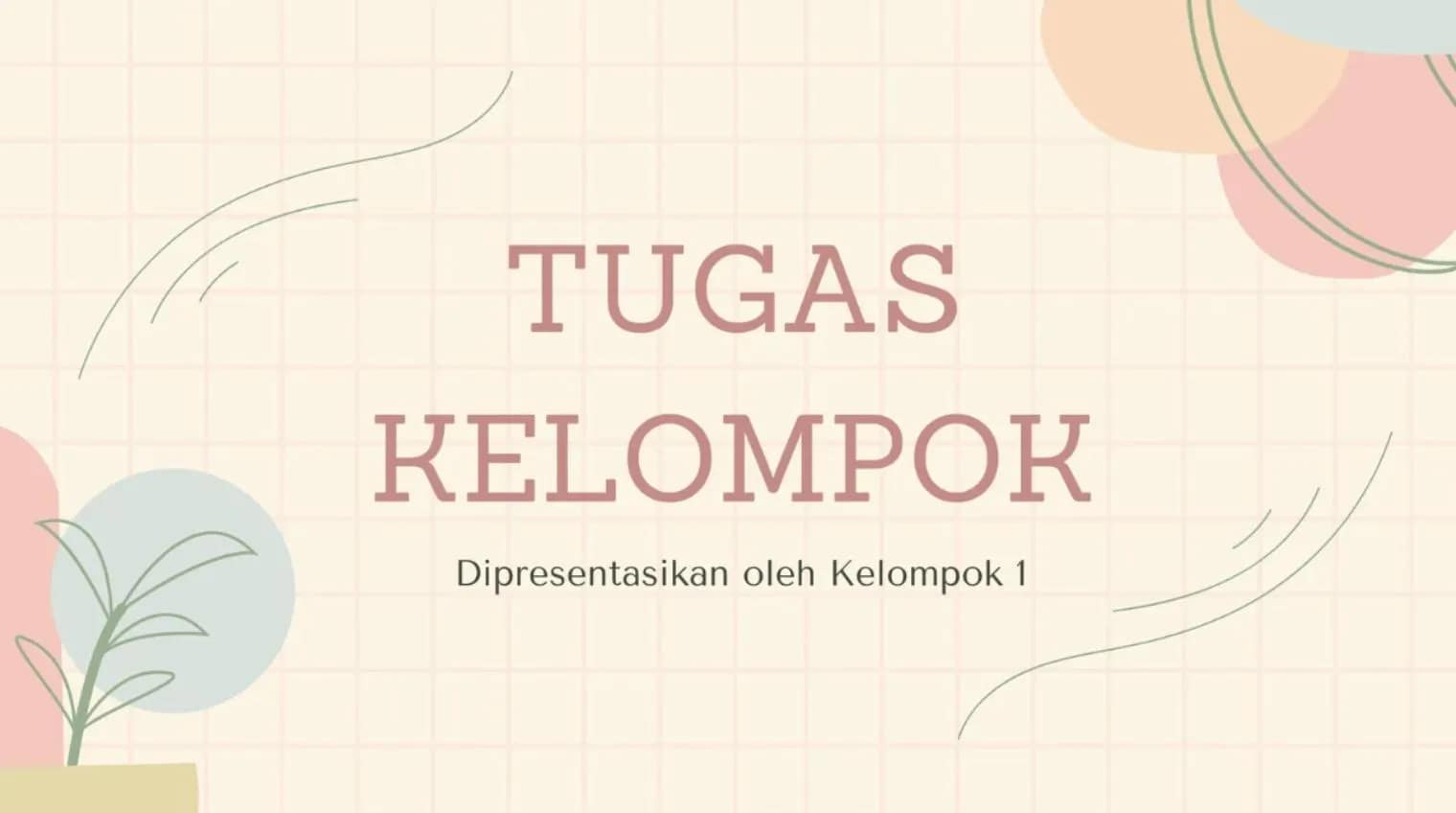 Template PPT Krem dan Merah Muda Estetik