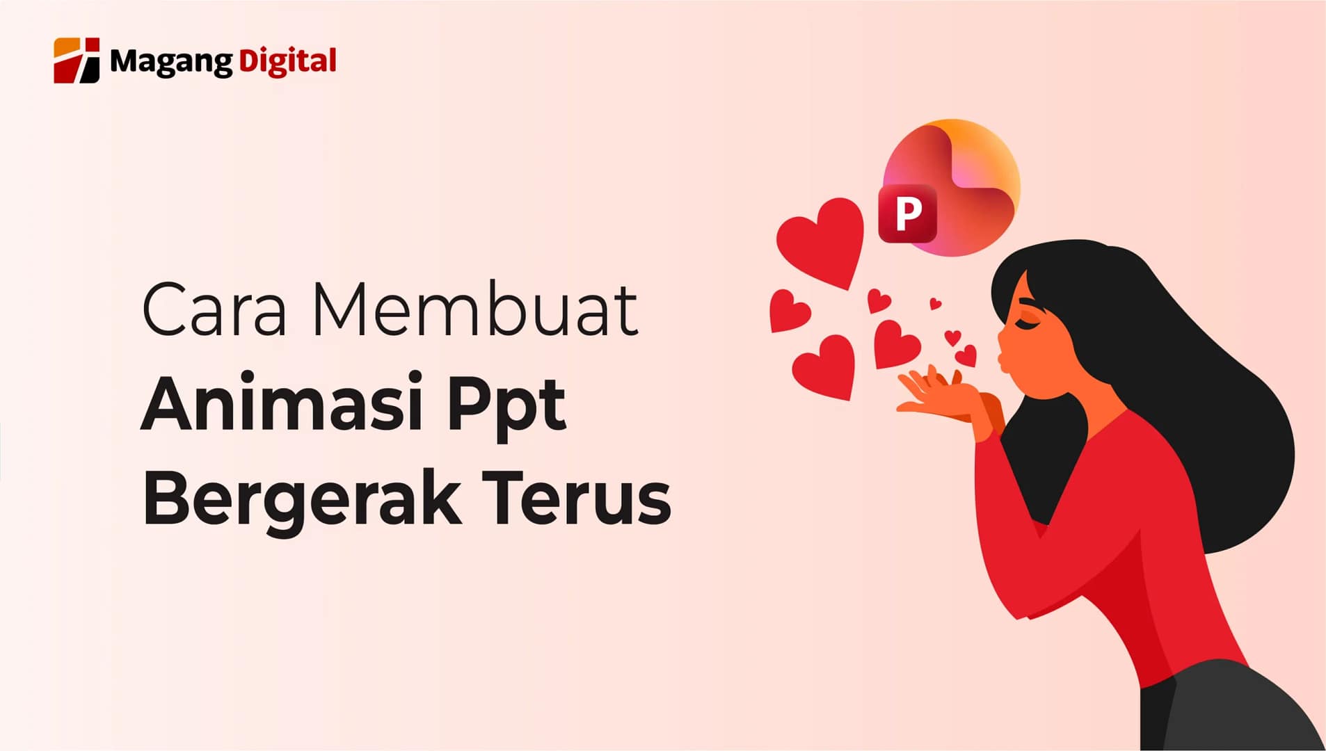cara membuat animasi ppt bergerak terus