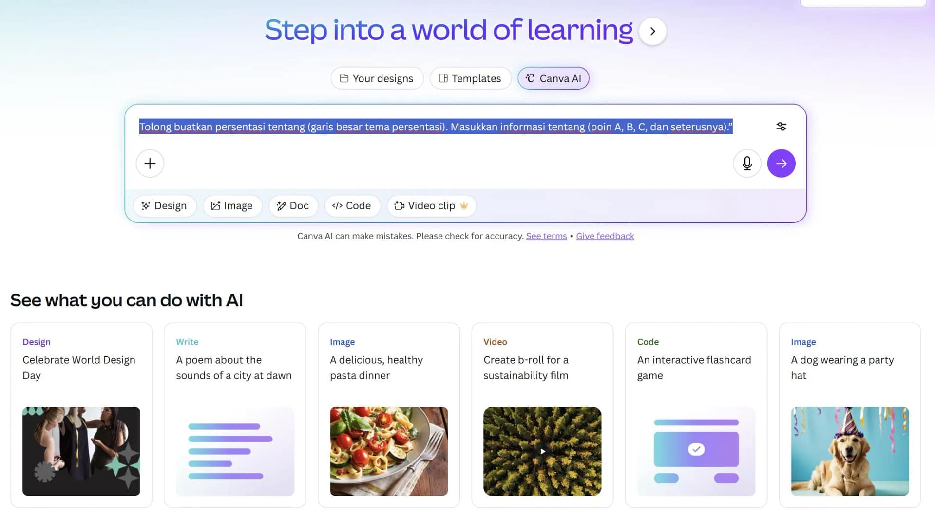 Cara Membuat PPT dengan AI Canva