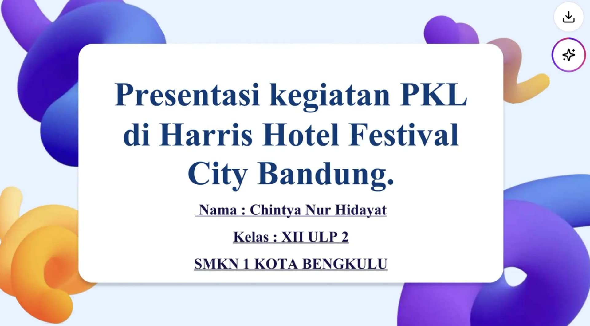 PKL di Bidang Perhotelan