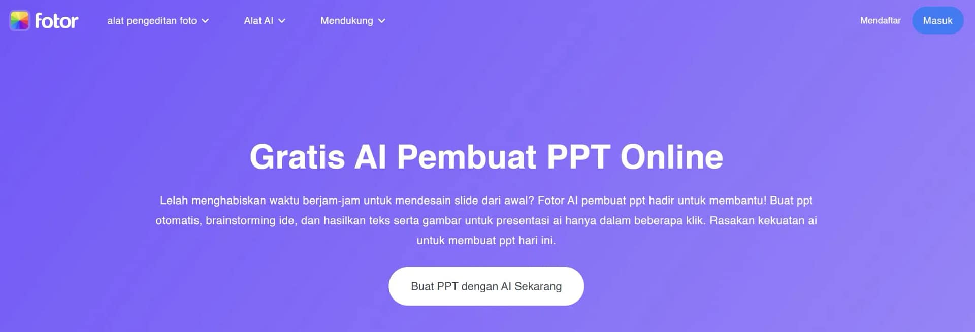 Fotor dengan Fitur AI