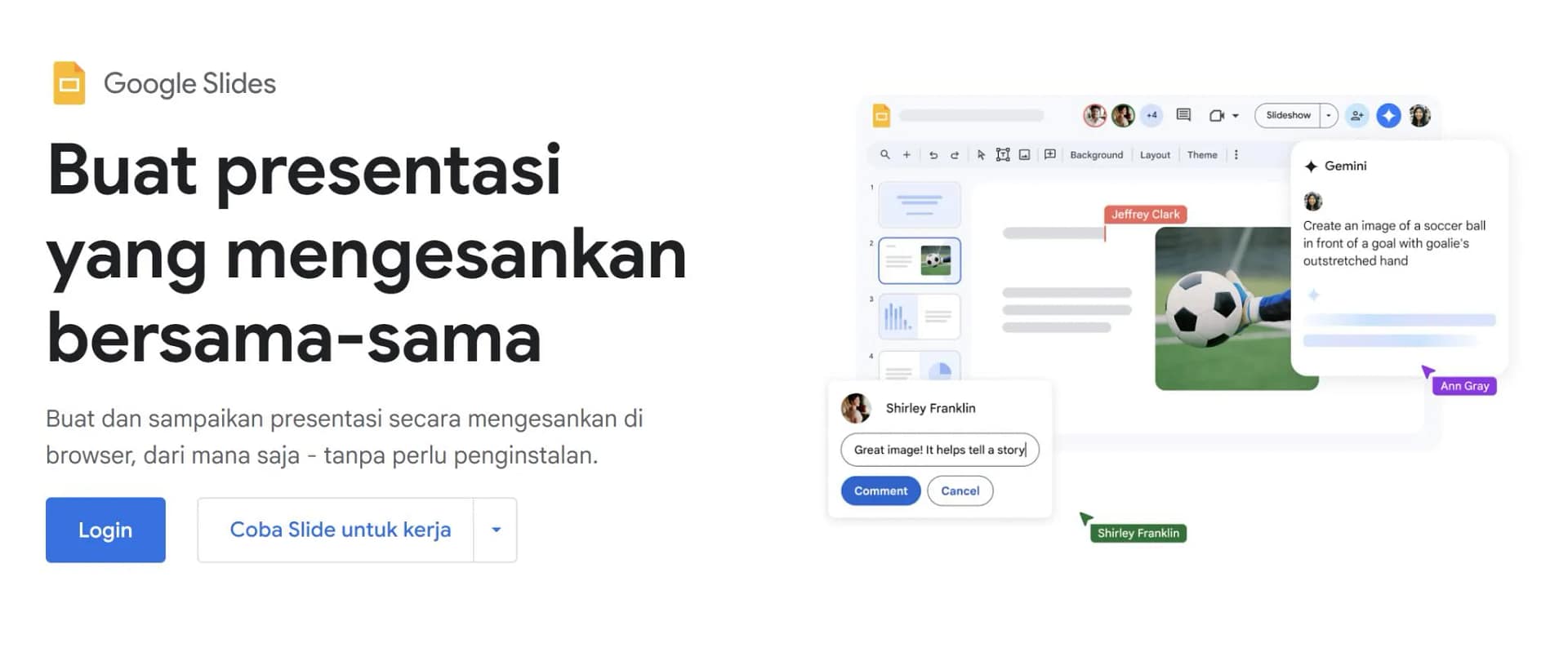 Google Slide dengan Add On Plugin SlidesAI
