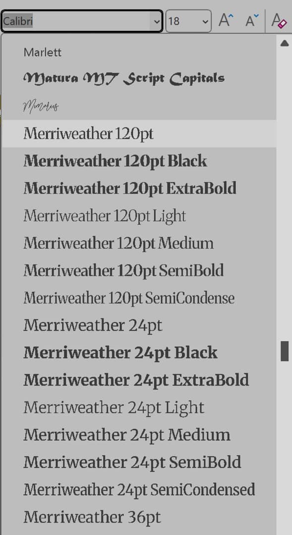 Gunakan Font yang Mudah Terbaca