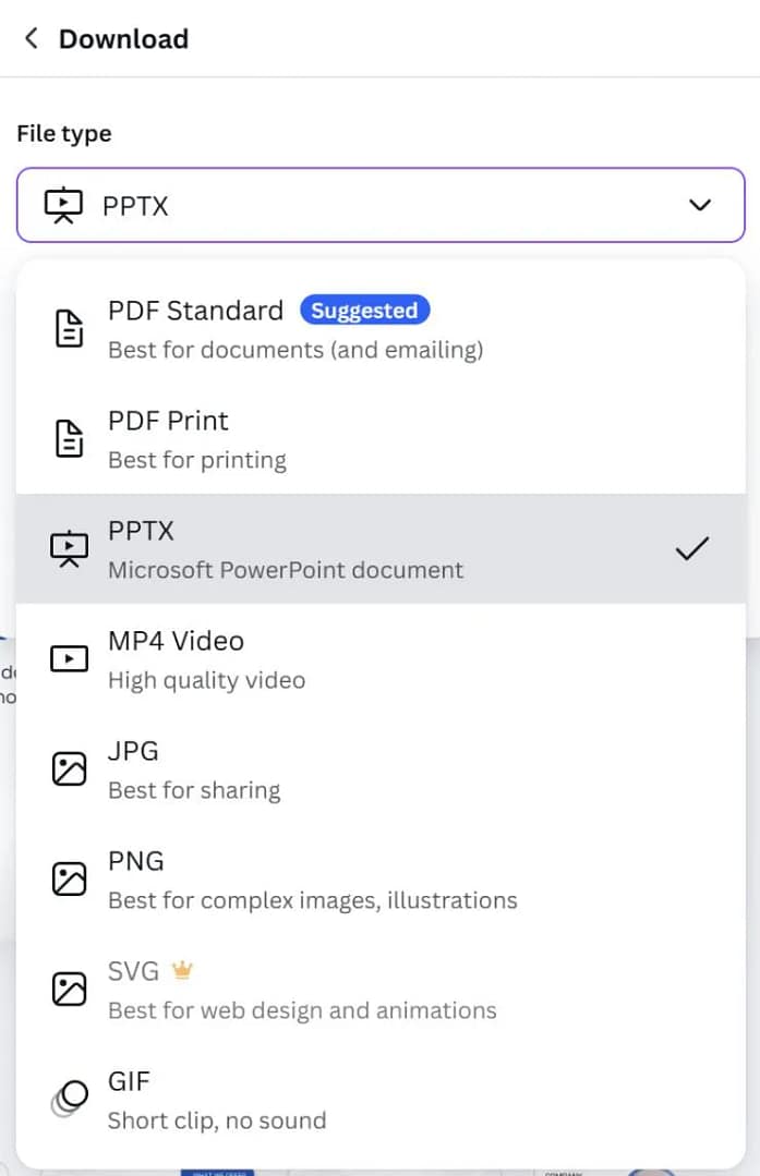 Simpan dan Unduh dalam Format PowerPoint